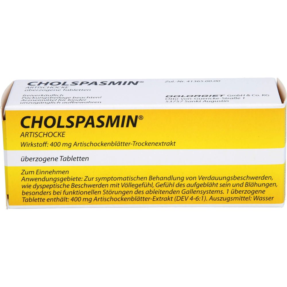 Cholspasmin Artischocke