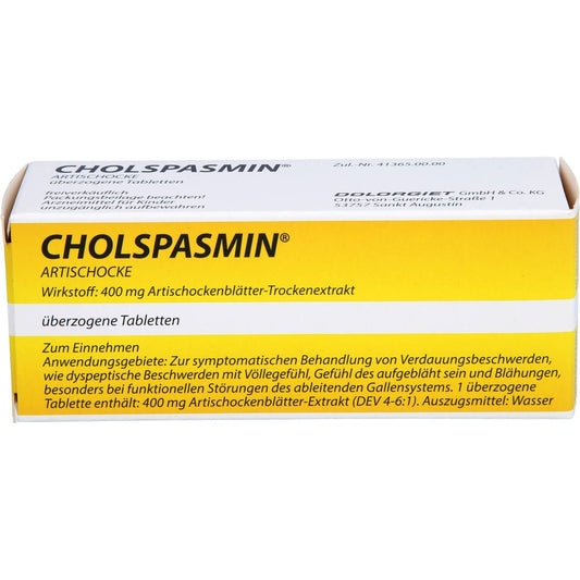 Cholspasmin Artischocke