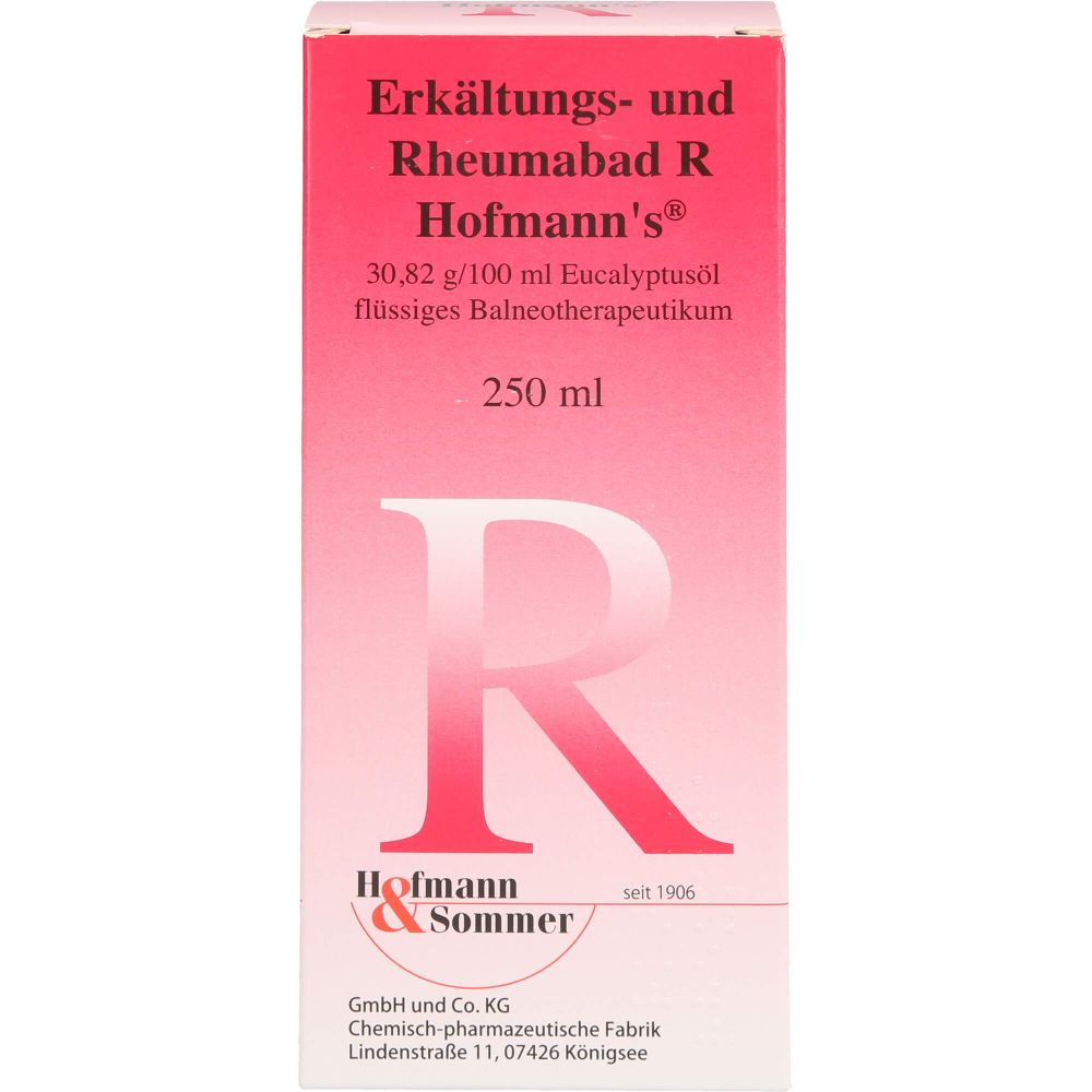 Erkältungs- und Rheumabad R Hofmanns