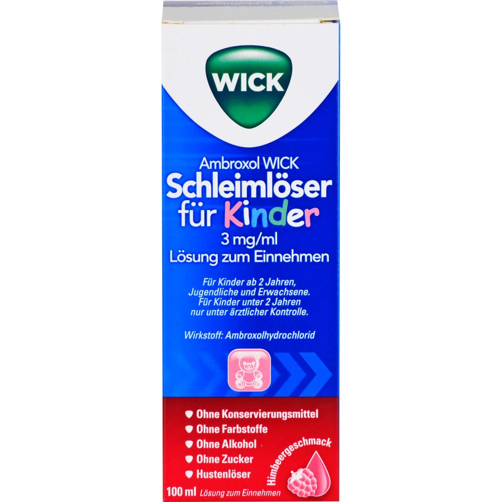 Ambroxol WICK Schleimlöser für Kinder 3 mg/ml Lösung zum Einnehmen
