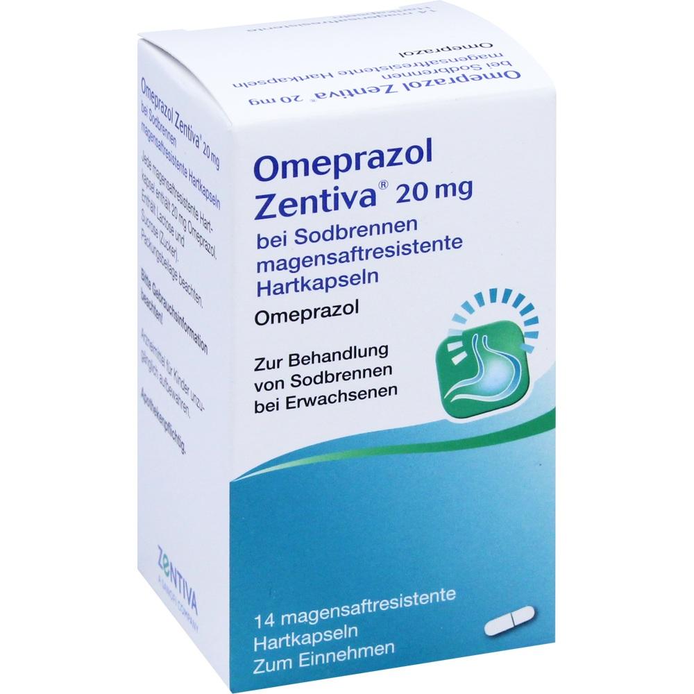 Omeprazol Zentiva 20 mg bei Sodbrennen