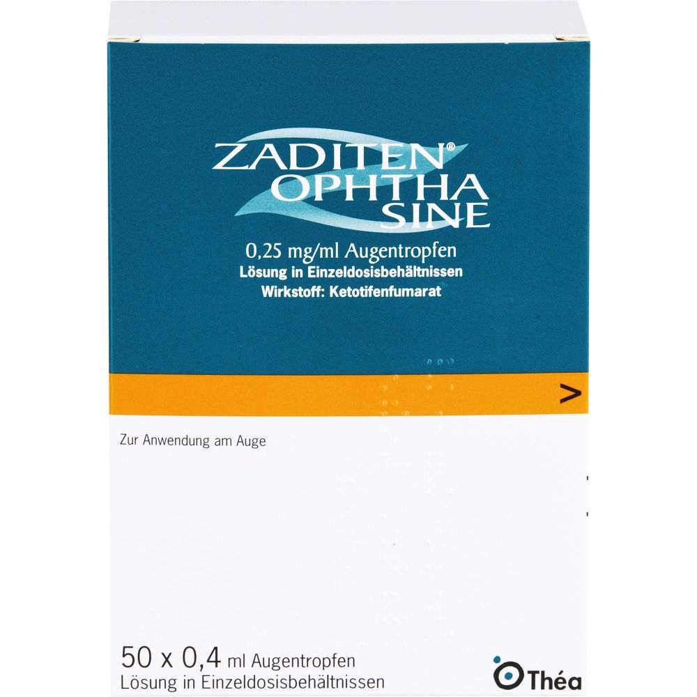 ZADITEN ophtha sine 0,25 mg/ml Augentropfen