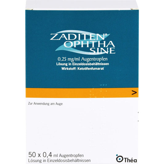 ZADITEN ophtha sine 0,25 mg/ml Augentropfen