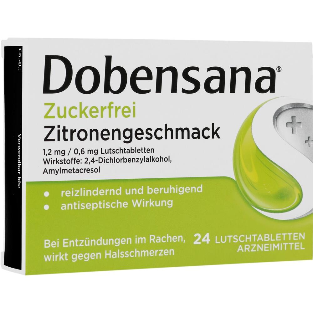 Dobensana Zuckerfrei Zitronengeschmack 1,2 mg/0,6 mg