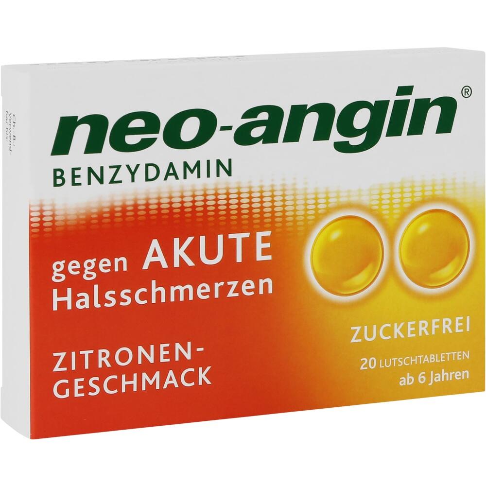 Neo-Angin Benzydamin gegen akute Halsschmerzen Zitronengeschmack 3 mg