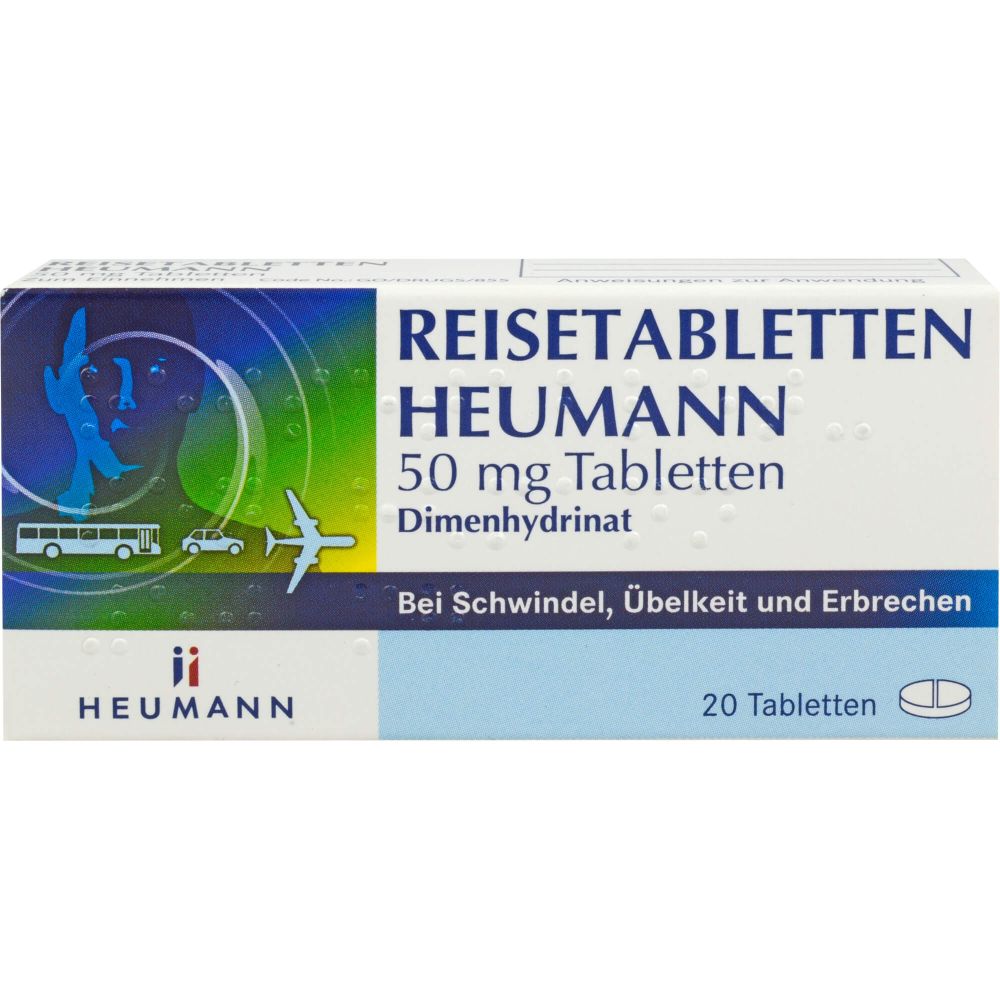 Reisetabletten Heumann 50 mg
