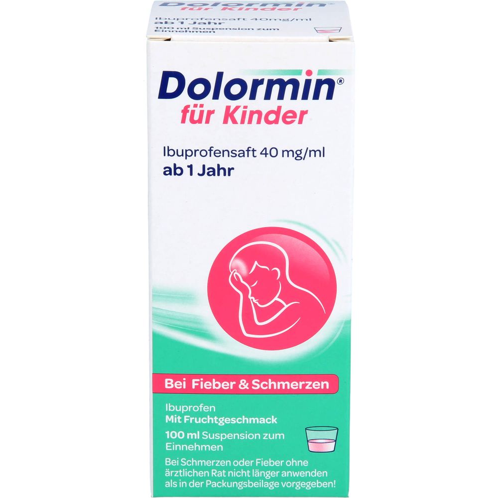 Dolormin für Kinder Ibuprofensaft 40 mg/ml