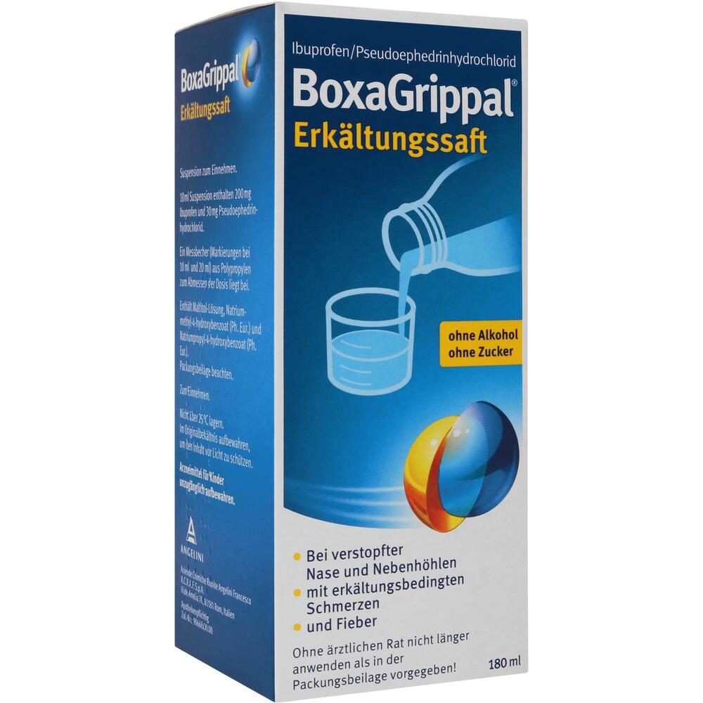 BoxaGrippal Erkältungssaft 200 mg/10 ml + 30 mg/10 ml Suspension zum Einnehmen