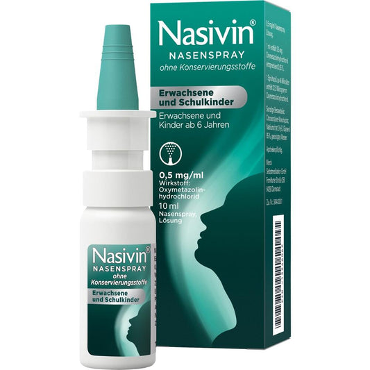 Nasivin Nasenspray ohne Konservierungsstoffe Erwachsene und Schulkinder