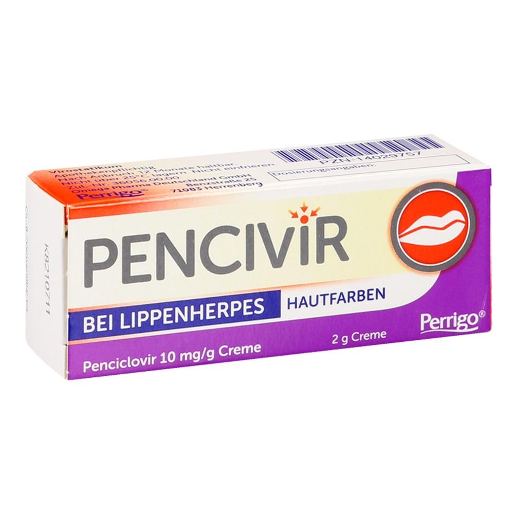 Pencivir bei Lippenherpes hautfarben