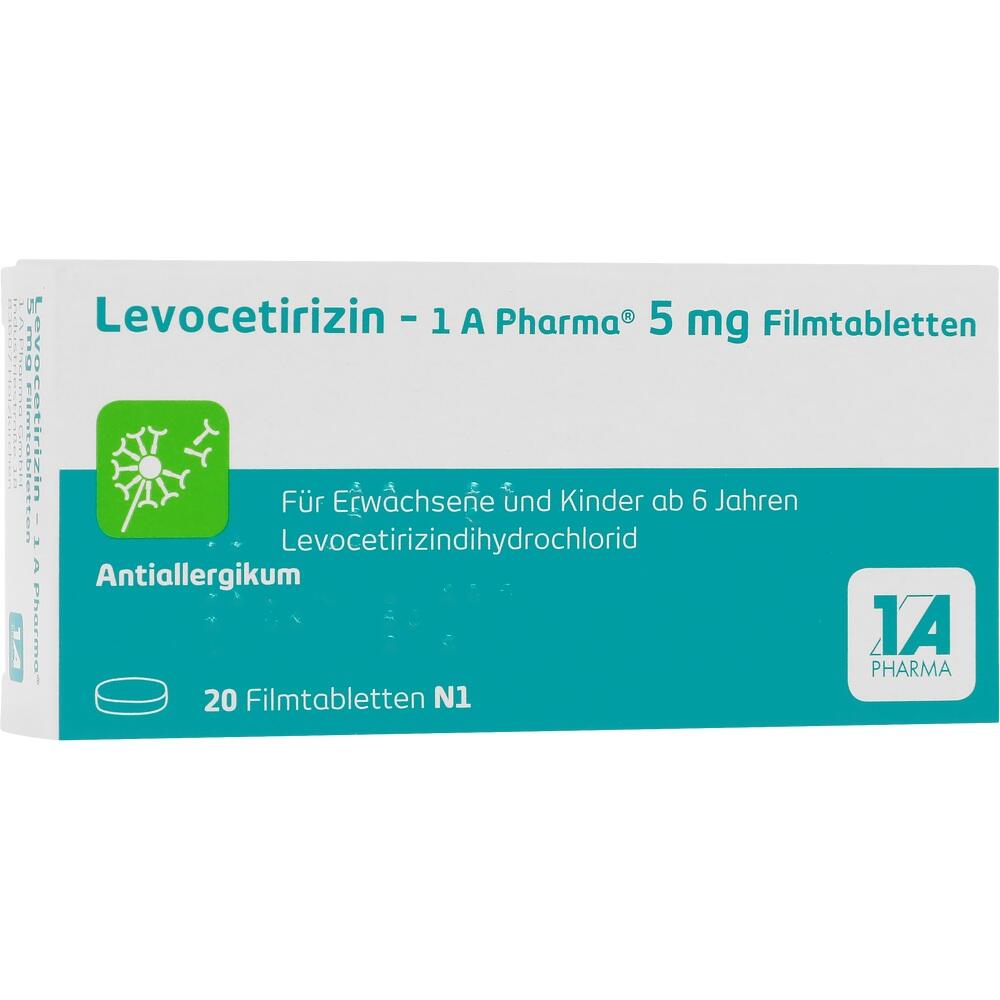 Levocetirizin-1A Pharma 5 mg
