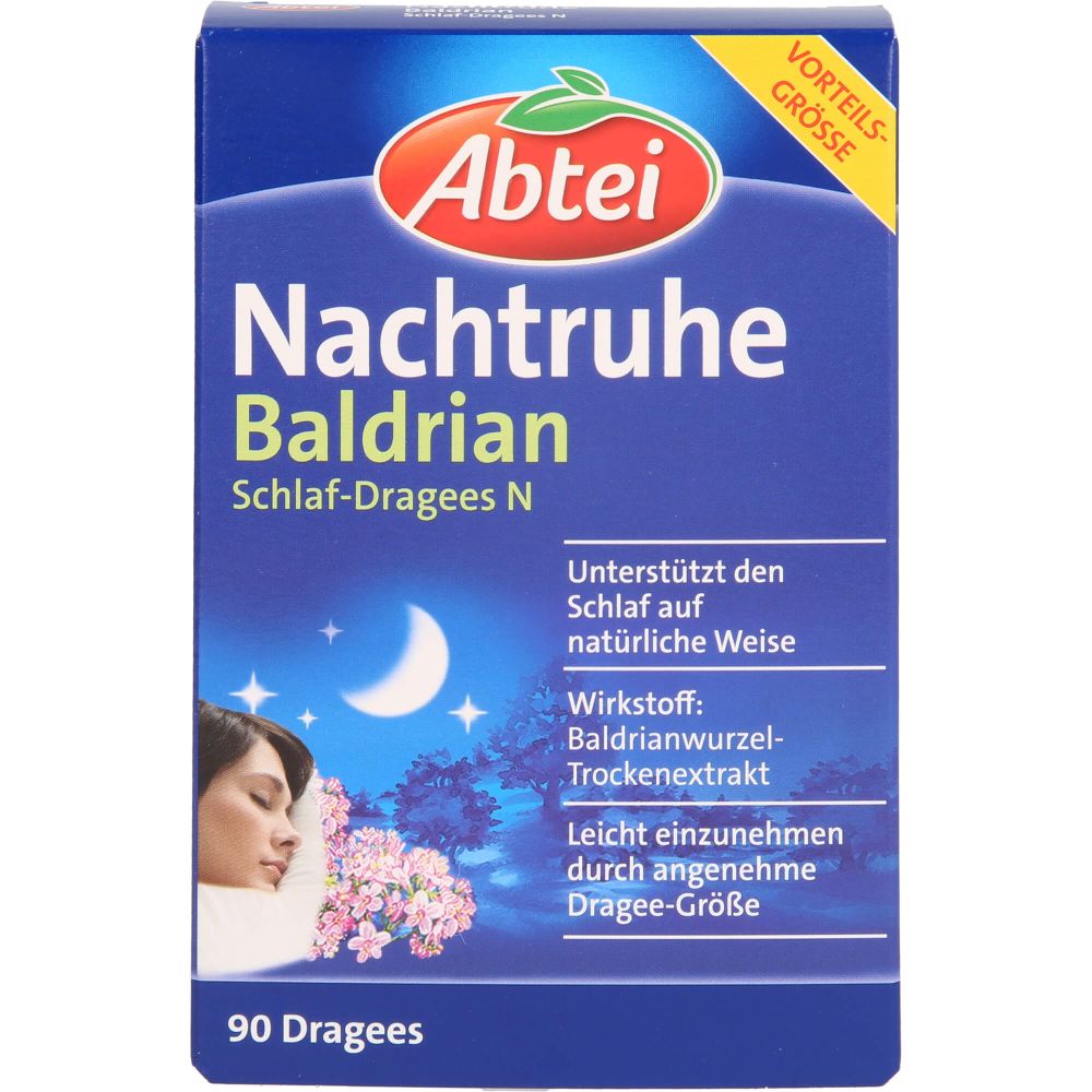 Abtei Nachtruhe Baldrian Schlaf-Dragees N