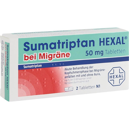 Sumatriptan HEXAL bei Migräne 50 mg
