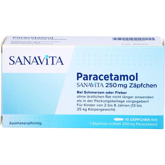 Paracetamol SANAVITA 250 mg