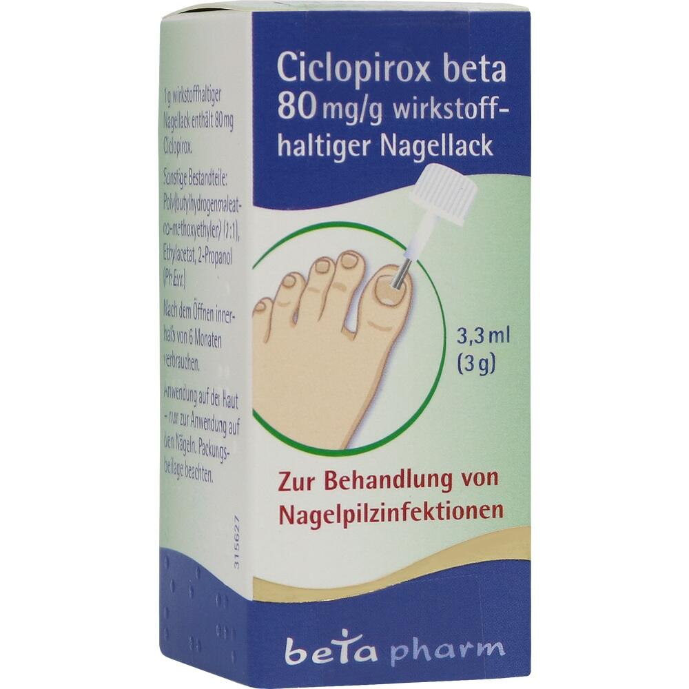 Ciclopirox beta 80 mg/g