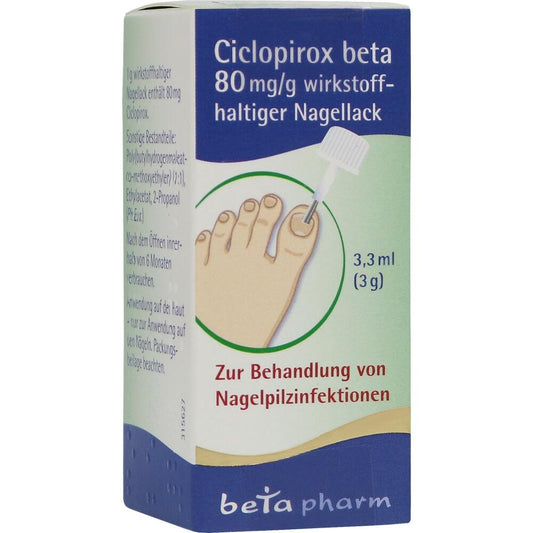 Ciclopirox beta 80 mg/g