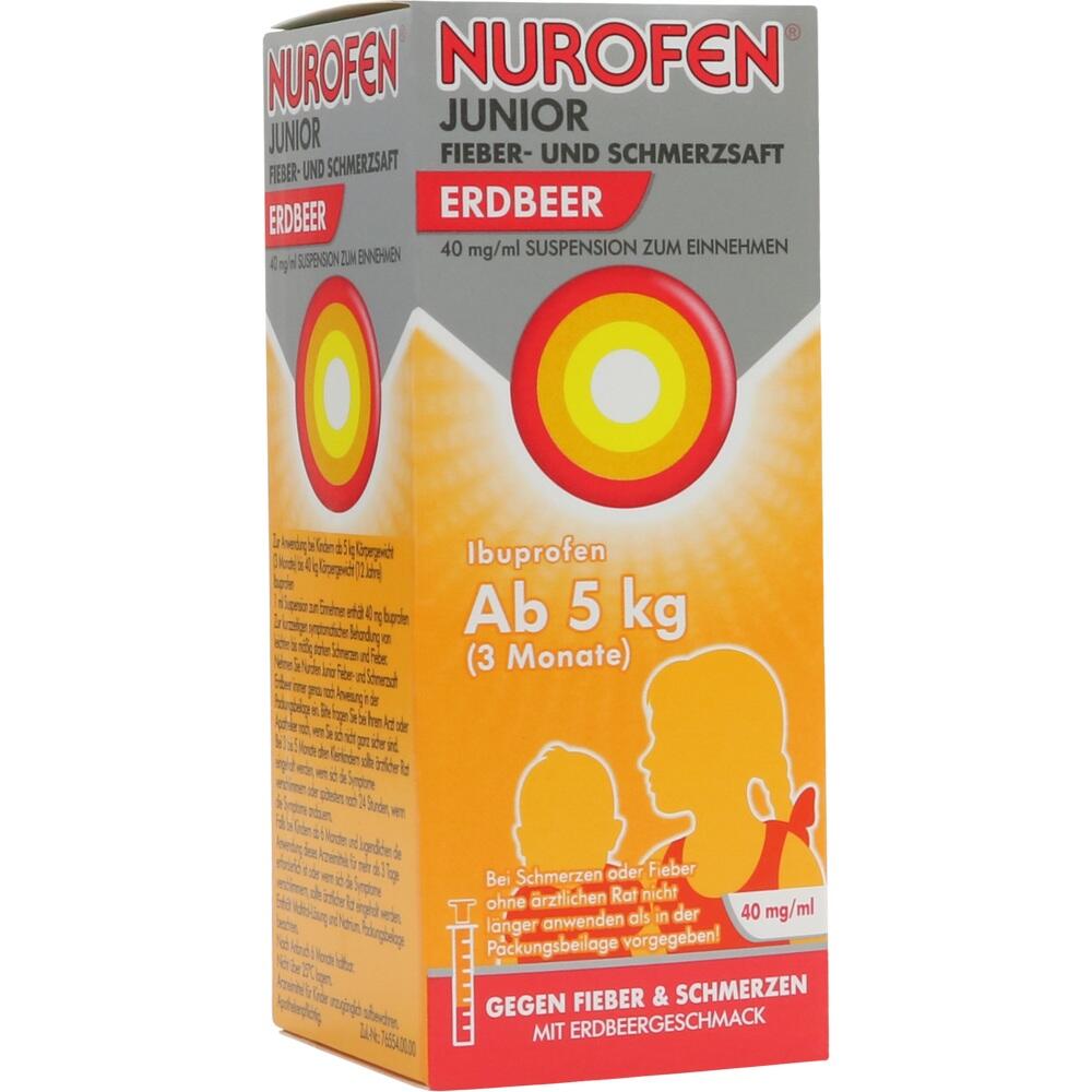 Nurofen Junior Fieber- und Schmerzsaft Erdbeer 40 mg/ml Susp.