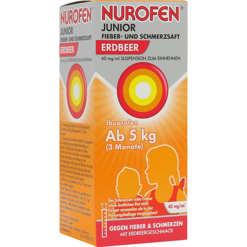 Nurofen Junior Fieber- und Schmerzsaft Erdbeer 40 mg/ml Susp.