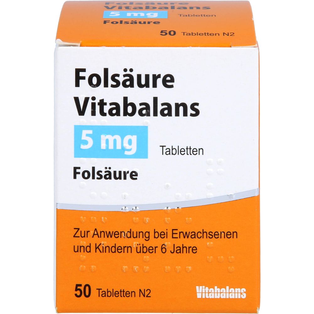 Folsäure Vitabalans 5 mg