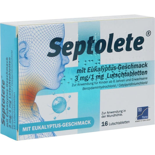 Septolete mit Eukalyptus-Geschmack 3 mg/1 mg