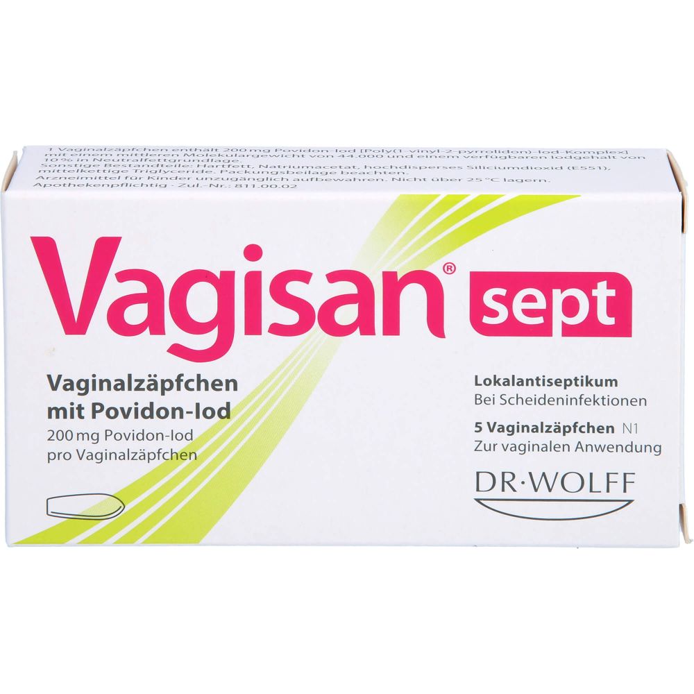 Vagisan sept Vaginalzäpfchen mit Povidon-Iod