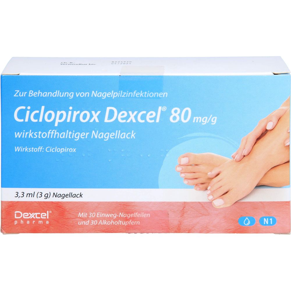 Ciclopirox Dexcel 80 mg/g