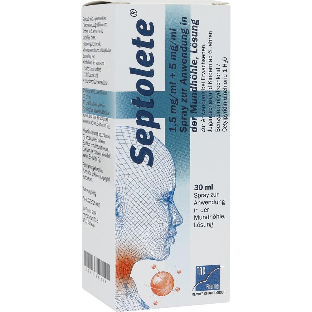 Septolete 1,5 mg/ml + 5 mg/ml zur Anwendung in der Mundhöhle