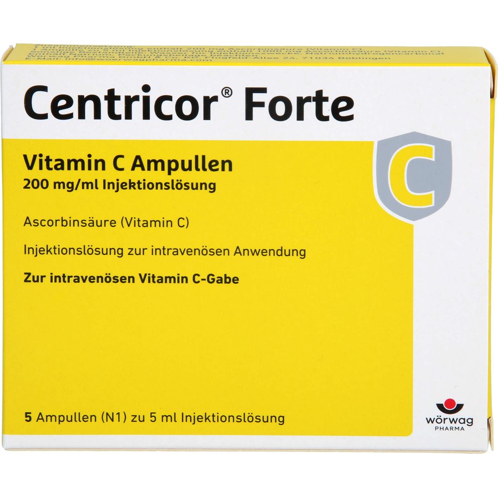 Centricor Forte Vitamin C 200 mg/ml Injektionslösung 1000 mg