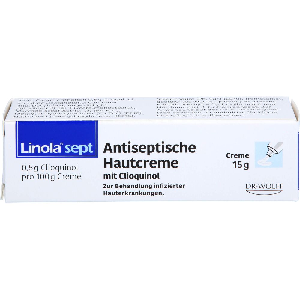 Linola sept Antiseptische Hautcreme mit Clioquinol