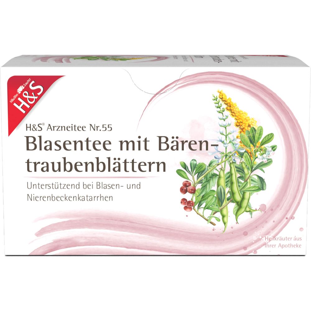 H&S Blasentee mit Bärentraubenblättern