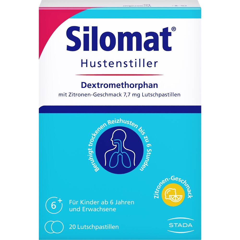 Silomat Hustenstiller Dextromethorphan mit Zitronen-Geschmack 7,7 mg Lutschpastillen