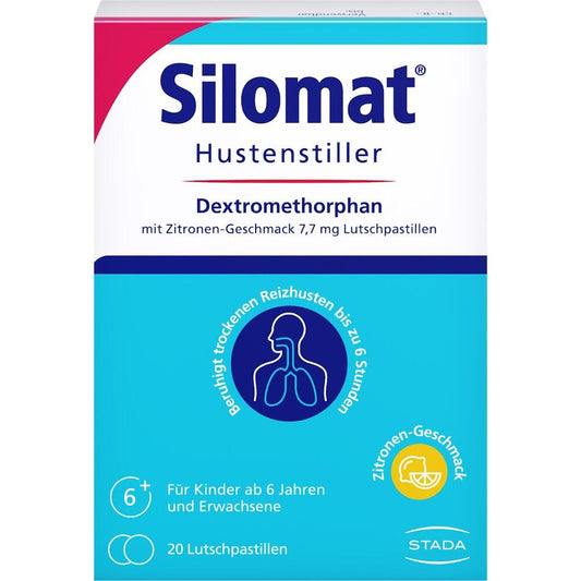 Silomat Hustenstiller Dextromethorphan mit Zitronen-Geschmack 7,7 mg Lutschpastillen