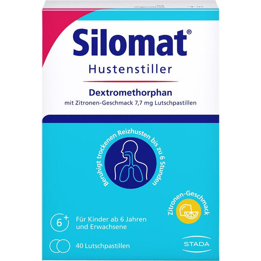 Silomat Hustenstiller Dextromethorphan mit Zitronen-Geschmack 7,7 mg Lutschpastillen