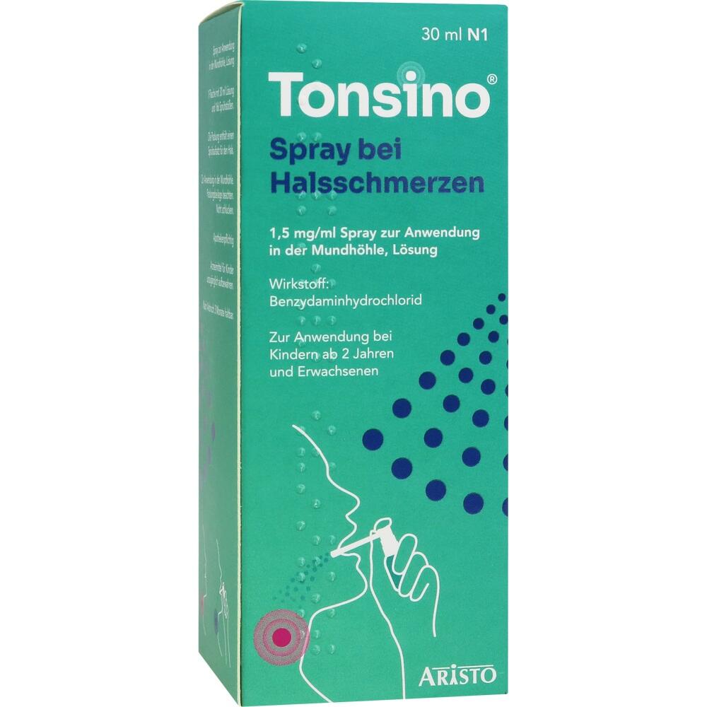 Tonsino Spray bei Halsschmerzen 1,5 mg/ml Spray zur Anwendung in der Mundhöhle