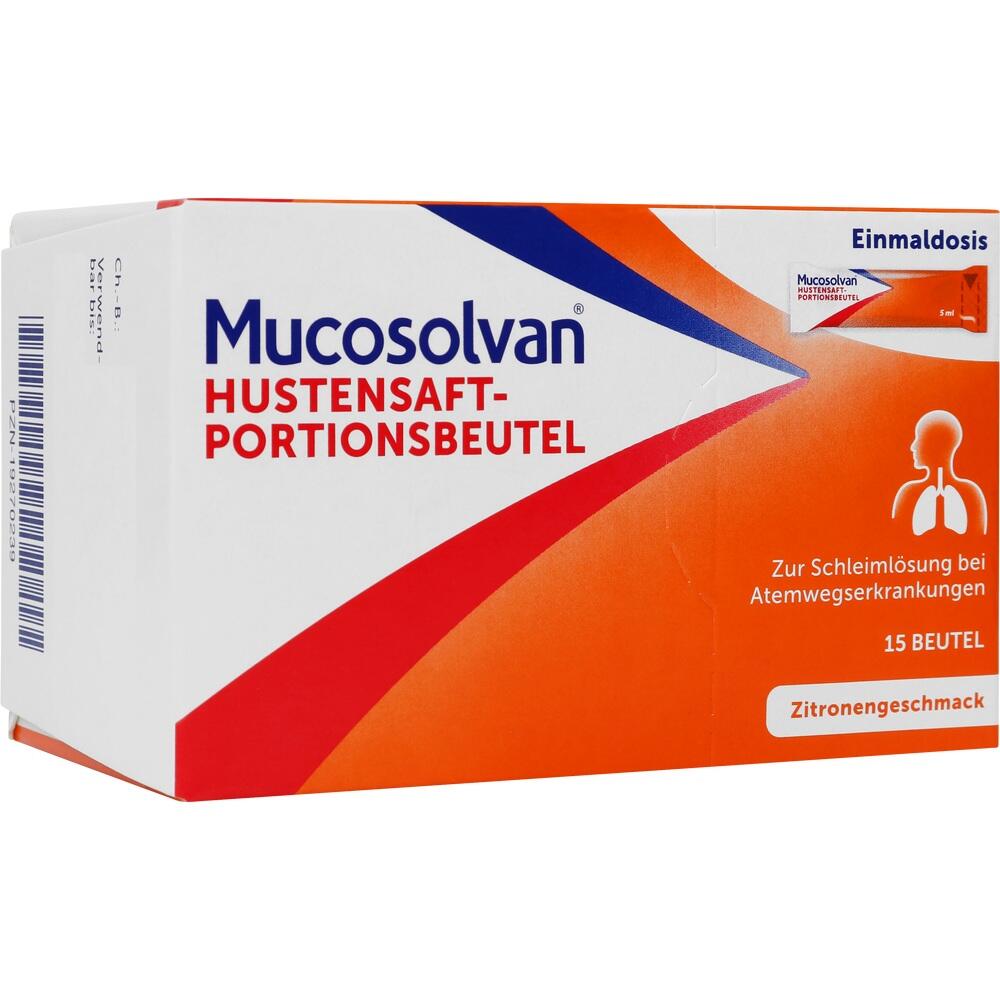 Mucosolvan Hustensaft-Portionsbeutel
