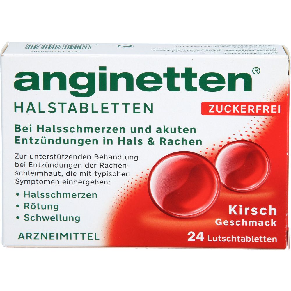Anginetten Halstabletten zuckerfrei Kirschgeschmack